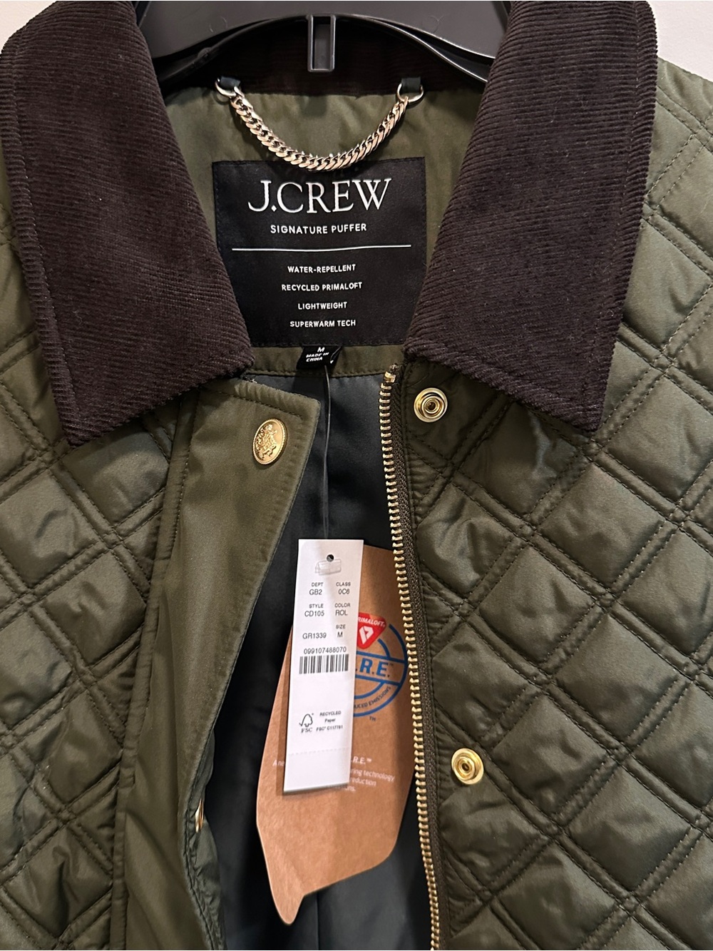 J Crew quilted barn vest - Picture 3 of 4